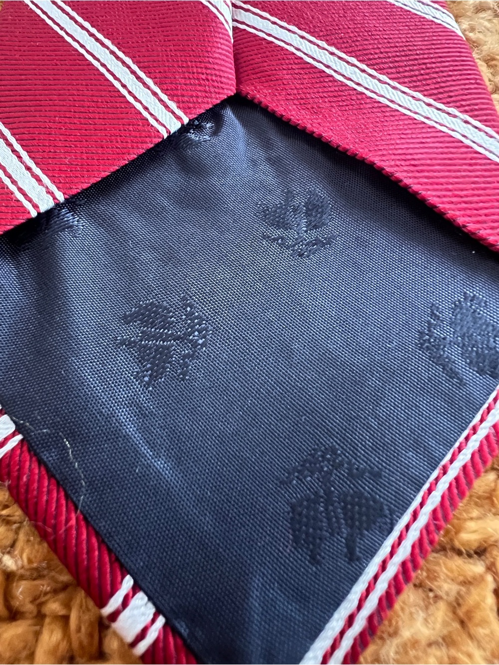 Vintage Brooks Brothers Red Striped Silk Tie - Picture 7 of 9